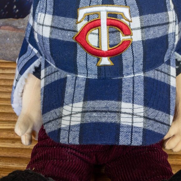 Plaid Bomber Fleece Winter Hat Ear Flaps Minnesota Twins Pepsi Snapback MLB - Picture 12 of 15